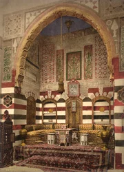 Interior de una sala de recepción en una casa elegante, Damasco, c.1880-1900